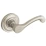 Baldwin Individual Classic Estate Lever without Rosettes Lifetime Satin Nickel
