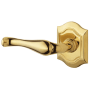 Baldwin Bethpage Estate Left Handed Lever without Rosettes Non-Lacquered Brass