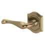 Baldwin Bethpage Estate Left Handed Lever without Rosettes Satin Brass and Black