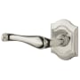 Baldwin Bethpage Estate Left Handed Lever without Rosettes Lifetime Polished Nickel