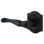 Baldwin Bethpage Estate Left Handed Lever without Rosettes Satin Black