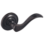 Baldwin Individual Wave Estate Lever without Rosettes Venetian Bronze