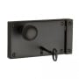 Baldwin Large Vertical Rim Lock with 5.25 Inch Backset Satin Black