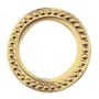 Baldwin Beaded Decorative Cylinder Trim Collar Vintage Brass