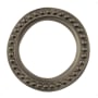 Baldwin Beaded Decorative Cylinder Trim Collar Satin Brass and Black