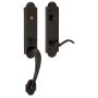 Baldwin Right Handed Boulder Dummy Set Sectional Handleset with Beavertail Interior Lever Oil Rubbed Bronze