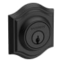Baldwin Traditional Arch Standard C Keyway Double Cylinder Keyed Entry Deadbolt Satin Black