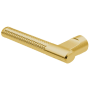 Baldwin Single Left Hand Estate Lever Minus Rosettes Lifetime PVD Satin Brass