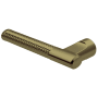 Baldwin Single Left Hand Estate Lever Minus Rosettes Satin Brass and Black