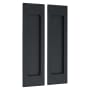 Baldwin Santa Monica Passage Pocket Door Set with Door Pull from the Estate Collection Distressed Oil Rubbed Bronze