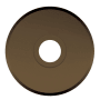 Baldwin R016 Passage Rosette Only from the Estate Collection - Single Satin Brass and Black