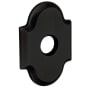 Baldwin Individual 3.95" Height Arch Passage Rosette Satin Black