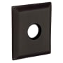 Baldwin Pair of 3.225" Height Square Privacy Rosettes Oil Rubbed Bronze