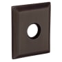 Baldwin Pair of 3.225" Height Square Privacy Rosettes Venetian Bronze