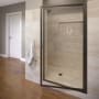 Basco Sopora 67" High x 34-7/8" Wide Hinged Framed Shower Door with AquaGlideXP Clear Glass Oil Rubbed Bronze