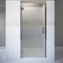 Basco Coppia 76" High x 33-9/16" Wide Hinged Frameless Shower Door with AutoGlideXP Clear Glass Chrome