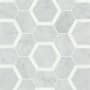 Bedrosians Matisse - 11" x 12" Square Floor and Wall Tile - Honed Visual - Sold by Carton (4.38 SF/Carton) White Carrara / Thassos