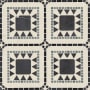 Bedrosians Atrium - 16" x 16" Square Floor and Wall Tile - Honed Visual - Sold by Carton (8.6 SF/Carton) Nero Marquina / Bardiglio / Myra Beige
