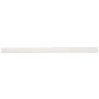 Bedrosians Marin 12" x 1" Glossy Ceramic Grout or Thin-Set Tile Jolly - Sold by Piece (1 LF/Piece) Pearl White (White)
