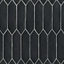 Bedrosians Reine - 3" x 12" Rectangle Wall Tile - Matte Visual - Sold by Carton (6.9 SF/Carton) Black