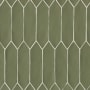 Bedrosians Reine - 3" x 12" Rectangle Wall Tile - Matte Visual - Sold by Carton (6.9 SF/Carton) Castle Moss Green