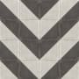 Bedrosians Sample Only of STPPAL1212DECO Castle Graphite Villa