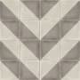 Bedrosians Sample Only of STPPAL1212DECO Vintage Grey Villa