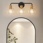 Bellevue Irvine 3 Light 22" Wide Vanity Light Black