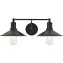 Bellevue Glynis 2 Light 21" Wide Bathroom Vanity Light Black