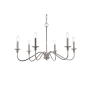 Bellevue Nerita 6 Light 30" Wide Taper Candle Chandelier Polished Nickel