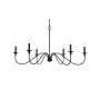 Bellevue Nerita 6 Light 42" Wide Taper Candle Chandelier Matte Black