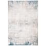 Bellevue Haven 6-1/2' x 9-1/2' Viscose Vintage Rectangular Area Rug From the Logan Collection Ivory / Blue
