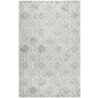 Bellevue Newcastle 9' x 12' Wool Hand Tufted Trellis Farmhouse Area Rug From the Natalia Collection Soft Gray