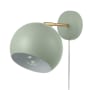 Bellevue Hypno 9" Tall Hardwired or Plug-In Wall Sconce Satin Olive