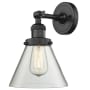 Bellevue Walter 8" Wide Bathroom Sconce with Clear Glass Shade Oil Rubbed Bronze