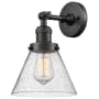 Bellevue Walter 8" Wide Bathroom Sconce with Clear Seedy Glass Shade Oil Rubbed Bronze