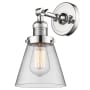Bellevue Walter 6-1/4" Wide Bathroom Sconce with Clear Glass Shade Polished Chrome
