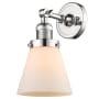Bellevue Walter 6-1/4" Wide Bathroom Sconce with Frosted Glass Shade Polished Chrome