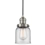 Bellevue Mabel 5" Wide Mini Pendant with Clear Glass Shade Brushed Satin Nickel