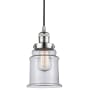Bellevue Louise 6" Wide Mini Pendant with Clear Glass Shade Polished Chrome