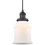 Bellevue Louise 6" Wide Mini Pendant with Frosted Glass Shade Matte Black