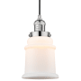 Bellevue Louise 6" Wide Mini Pendant with Frosted Glass Shade Polished Nickel