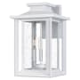 Bellevue Arthur 3 Light 17" Tall Outdoor Wall Sconce White Lustre