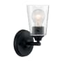 Bellevue Tussle 9" Tall Bathroom Sconce Matte Black