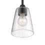 Bellevue Tussle 5" Wide Pendant Matte Black