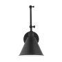 Bellevue Aube 14" Tall Bathroom Sconce Midnight Black