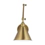 Bellevue Aube 14" Tall Bathroom Sconce Satin Brass
