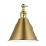Bellevue Aube 11" Tall Bathroom Sconce Satin Brass