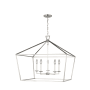 Bellevue Moselle 5 Light 28" Wide Taper Candle Chandelier Brushed Nickel