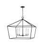 Bellevue Moselle 5 Light 28" Wide Taper Candle Chandelier Midnight Black